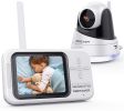 DBPOWER Video Baby Monitor, 3.5" LCD Baby Monitor with Camera and Audio Night Vision - White