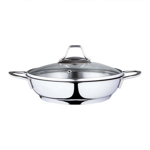 Serenk Modernist Stainless Steel Omelette Pan, 20 cm - Default Title