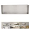 Brushed Stainless Steel Wall Shower  Niche , Double Recessed Shower Shelf for Bathroom - 36"x12" - Stytle1