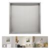Brushed Stainless Steel Wall Shower  Niche , Double Recessed Shower Shelf for Bathroom - 12"x12" - Stytle1
