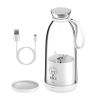 16.9OZ Portable Fruit Blender Electric Rechargeable Juice Cup for Shakes Smoothies Juice Personal Fruit Mixer with 6 Blades - White