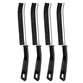 4Pcs Gap Cleaning Brush Multi-Purpose Crevice Gap Cleaning Brush All Around Household Cleaning Tool - Black