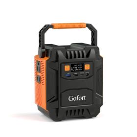 Gofort 200W Portable Power Station Power Bank Solar Generator AC 200W /DC 120W l/Type-C 18W/QC3.0/5W LED For Camping;  Back up Power;  CPAP Battery -