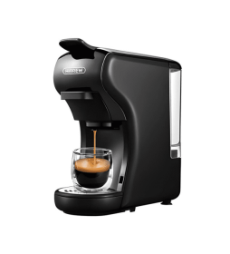 70ml Capsule Coffee Machine Automatic Espresso Machine 19Bar Extraction French Drip Mocha Italian Epresso, touch sensing 1450W - PSH1A-BK