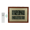 BHG Cherry Finish Modern Digital Atomic Clock with Temperature, W86111 - Better Homes & Gardens