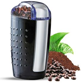 5 Core Coffee Grinder ? 85 Gram Or 3 Ounces / 12 Cup Capacity ? One-Touch Automatic Electric Bean Spice Grinding Machine ? 150W Copper Motor ? Stainle