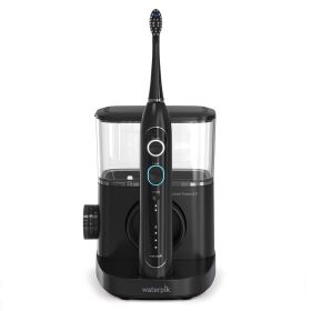 Waterpik Sonic-Fusion 2.0 Professional Flossing Toothbrush, Electric Toothbrush and Water Flosser Combo In One, White - black