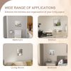 Brushed Stainless Steel Wall Shower  Niche , Double Recessed Shower Shelf for Bathroom - 14"x12" - Stytle1
