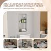 Brushed Stainless Steel Wall Shower  Niche , Double Recessed Shower Shelf for Bathroom - 12"x24" - Stytle2