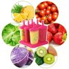 6Pcs Popsicle Molds Reusable Ice Cream DIY Ice Pop Maker Ice Bar Maker Plastic Popsicle Mold For Homemade Iced Snacks - Hotpink