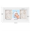 Baby Hand and Footprint Kit, Baby Footprint Kit, Newborn Keepsake Frame - White Clay
