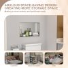 Brushed Stainless Steel Wall Shower  Niche , Double Recessed Shower Shelf for Bathroom - 20"x12" - Stytle1