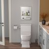 Brushed Stainless Steel Wall Shower  Niche , Double Recessed Shower Shelf for Bathroom - 17"x21" - Stytle3