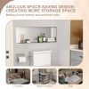 Brushed Stainless Steel Wall Shower  Niche , Double Recessed Shower Shelf for Bathroom - 36"x12" - Stytle1