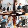 70ml Capsule Coffee Machine Automatic Espresso Machine 19Bar Extraction French Drip Mocha Italian Epresso, touch sensing 1450W - PSH1A-WH
