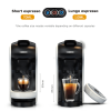 70ml Capsule Coffee Machine Automatic Espresso Machine 19Bar Extraction French Drip Mocha Italian Epresso, touch sensing 1450W - PSH1A-WH