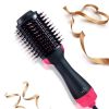 Selection Ceramic Fast Heating Electric Straightening Brush  - Black & Pink - Hair Straightener