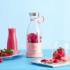 Portable Electric Juicer Blender Usb Mini Fruit Mixers Juicers Fruit Extractors Food Milkshake Multifunction Juice Maker Machine - White
