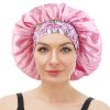 Satin Bonnet Silk Bonnet, Hair Bonnet for Sleeping - Blue