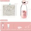 Portable Electric Juicer; Mini Household Wireless Charging Small Stirring Squeezing Water Juice Maker Juicer Cup 350ML - Pink