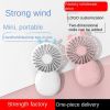 USB mini fan cartoon handheld fan portable desktop charging home electric fan gift - Pocket Generation 6-[White Deer]] - 138*78*28mm