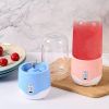 1pc Wireless Juicer Portable Household Mini Fruit Juicer Cup USB Electric Outdoor Small Juicing Cup - Yellow