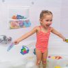 Bath Toy Organisers Set of 2 Large Size 14.16 x 19.67 in and 15.75 x 19.68 in Storage Net Bags for Baby Bathtub Toys 4 Strong Suction Cups Bathroom Sh