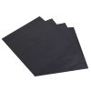4-Pack Reusable Nonstick Stovetop Burner Protector Liner - black