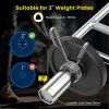 Strength Training Triceps Bar with Knurled Handles for Squats/Deadlifts/Shrugs - Silver - 700 lbs