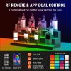 VEVOR LED Lighted Liquor Bottle Display Bar Shelf RF & App Control 30" 3-Step - Default