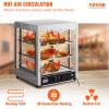 VEVOR 3-Tier Commercial Food Warmer Countertop Pizza Cabinet with Water Tray - Default
