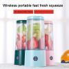 350Ml Portable Electric Juicer Blender 4 Blade Usb Mini Fruit Mixers Fruit Extractors For Juice Yogurt Smoothie Milkshake - Blue