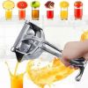 Manual Juice Squeezer Stainless Steel Hand Pressure Orange Juicer Pomegranate Lemon Squeezer Kitchen Accessories - 1 Piece