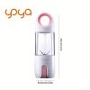 Fruit Juicer Blender Juice Cup Mini Electric USB Portable Rechargeable Travel High Quality 480ml 4 Blades - Pink