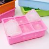 1pc Ice Cube Trays With Lid; Food Grade Silicone 6 Grid Ice Cube Mold; Flexible Easy Release Square Shaped Ice Maker; Kitchen Gadgets - 6 Ice Trays Wi