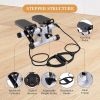 Step Machines, With Adjustable Resistance Bands Home Exercise Fitness Mountaineering Multi-Function Stair Stepper,Professional Cardio Training Stair S