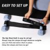 Hip Thrust Belt For Dumbbells Kettlebells; Booty Belt For Hip Thrust; Glute Bridge; Butt Workout; Lunges; Squat; Dips With 6mm Neoprene Padding - Blac