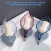 Drain Soap Leaf-Shaped Dish Bar Soap Holder Storage Rack Drain Soap Box for Bathroom Kitchen Sink Suction Cup Installation - clear
