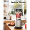 1500W Smoothie Maker High Power Blender with 10 Speeds - As show