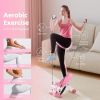 Hiii Brand, Stepper, 3 In 1, With Pull Rope, Carpet, Counter, Lever Hydraulic Structure, Wider And Thicker Models - Pink