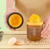 Portable Hand Manual Orange Juice Lemon Small Squeeze Fruit Tool  - Pink