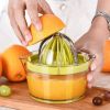 Manual Lemon Squeezer with Built-in Measuring Cup - Green