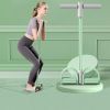 Multifunction Elastic Resistance Band With Pedal; Home Fitness Workout Equipment - Green