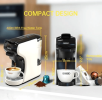 70ml Capsule Coffee Machine Automatic Espresso Machine 19Bar Extraction French Drip Mocha Italian Epresso, touch sensing 1450W - PSH1A-WH