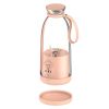 16.9OZ Portable Fruit Blender Electric Rechargeable Juice Cup for Shakes Smoothies Juice Personal Fruit Mixer with 6 Blades - Pink