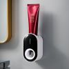 1pc Toothpaste Dispenser; Toothpaste Squeezing Rack; Automatic Toothpaste Squeezer Dispenser - Black+White
