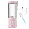 15.2OZ Portable Fruit Blender with 6 Blades Rechargeable Juice Cup for Shakes Smoothies Juice Personal Mini Fruit Mixer for Outdoor Gym Office - Hotpi