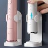 2pcs Electric Toothbrush Holder; Wall-mounted Household Toothbrush Rack - White