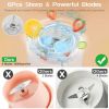 16.9OZ Portable Fruit Blender Electric Rechargeable Juice Cup for Shakes Smoothies Juice Personal Fruit Mixer with 6 Blades - White