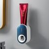 1pc Toothpaste Dispenser; Toothpaste Squeezing Rack; Automatic Toothpaste Squeezer Dispenser - Blue+White